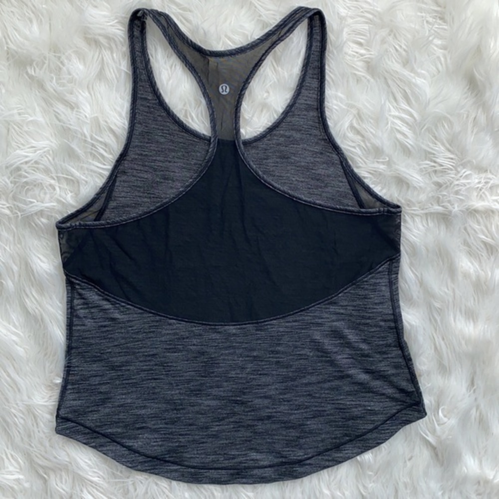 Lululemon | Gray Mesh Back Tank Top - Picture 9 of 14